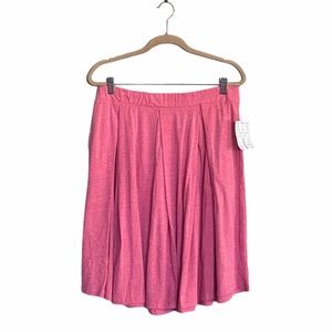 LuLaRoe MADISON Skirt Pockets Coral Pink NWT